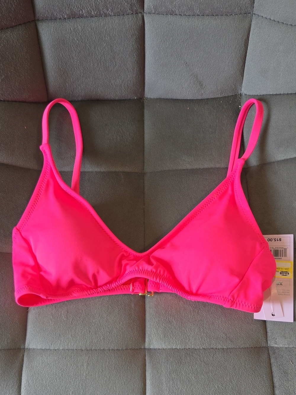 Women’s Neon Pink Bikini Top - Lightweight Swim Bralette
